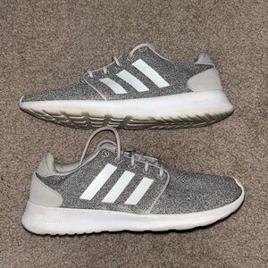 Adidas Gray and White Sneakers